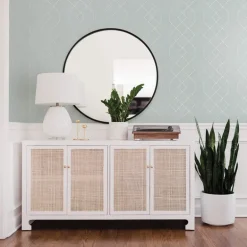Scott Living Ballard Geometric Wallpaper - Light Blue
