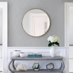 Scott Living Ballard Geometric Wallpaper - Pewter