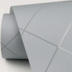 Scott Living Ballard Geometric Wallpaper - Pewter