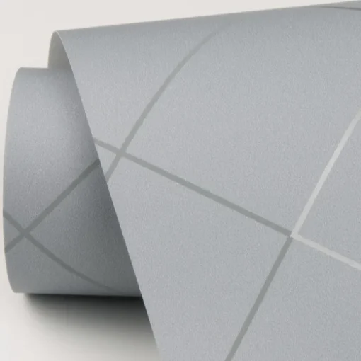Scott Living Ballard Geometric Wallpaper - Pewter