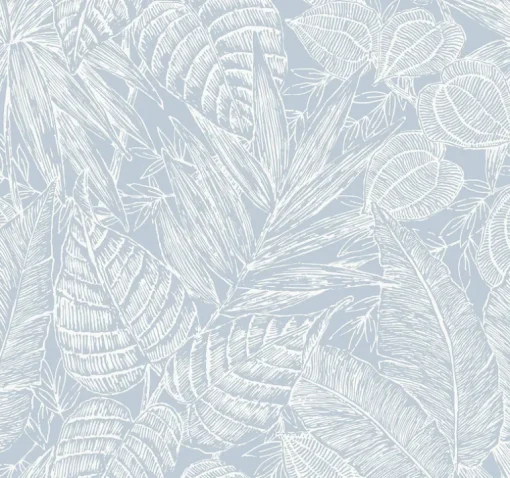 Scott Living Brentwood Wallpaper - Sky Blue