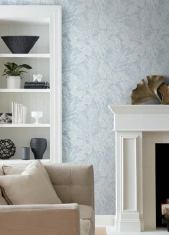 Scott Living Brentwood Wallpaper - Sky Blue