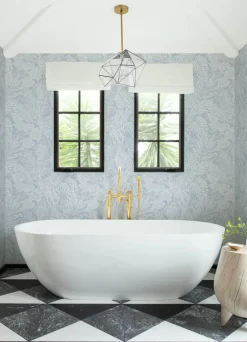 Scott Living Brentwood Wallpaper - Sky Blue