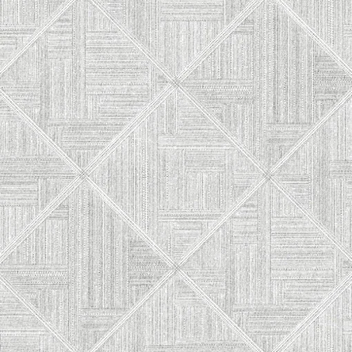 Scott Living Cade Geometric Wallpaper - Grey