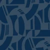 Scott Living Carter Wallpaper - Indigo Blue