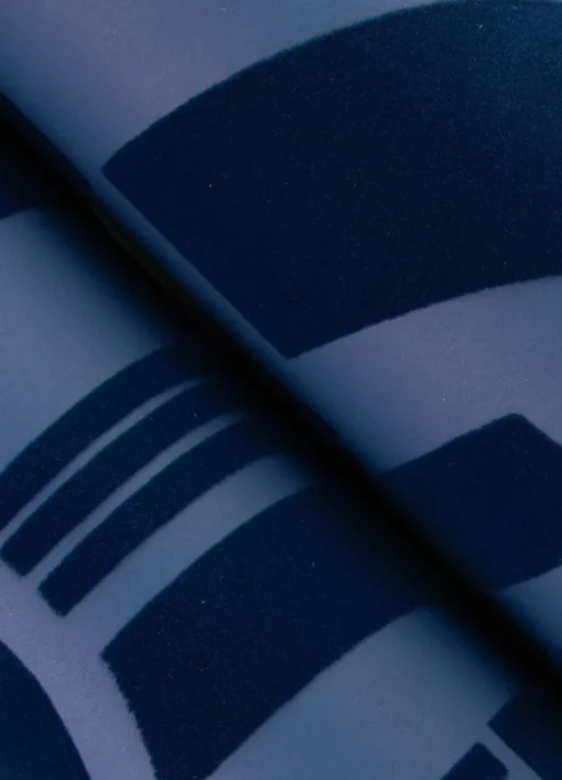 Scott Living Carter Wallpaper - Indigo Blue