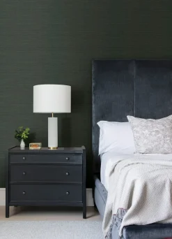 Scott Living Colcord Sisal Wallpaper - Dark Green