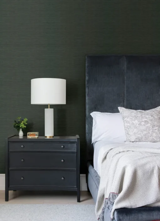 Scott Living Colcord Sisal Wallpaper - Dark Green