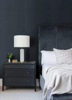 Scott Living Colcord Sisal Wallpaper - Navy Blue