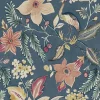Scott Living Crestwood Wallpaper - Blue