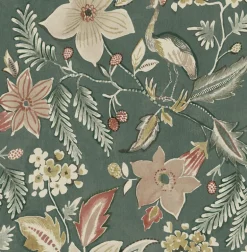 Scott Living Crestwood Wallpaper - Sea Green