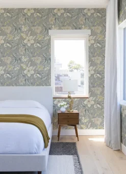 Scott Living Crestwood Wallpaper - Grey