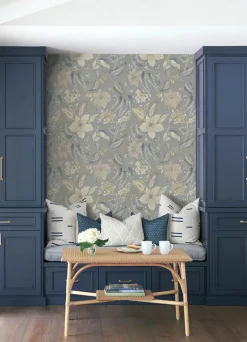 Scott Living Crestwood Wallpaper - Grey
