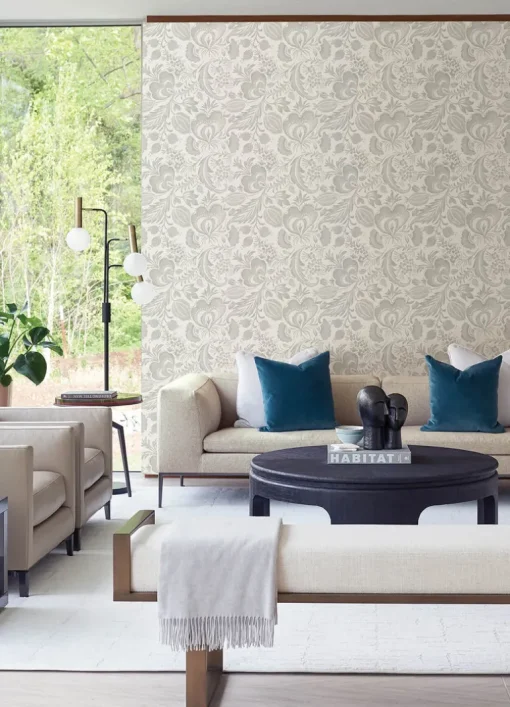 Scott Living Culver Wallpaper - Grey