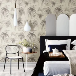 Scott Living Darlana Grasscloth Wallpaper - Pewter