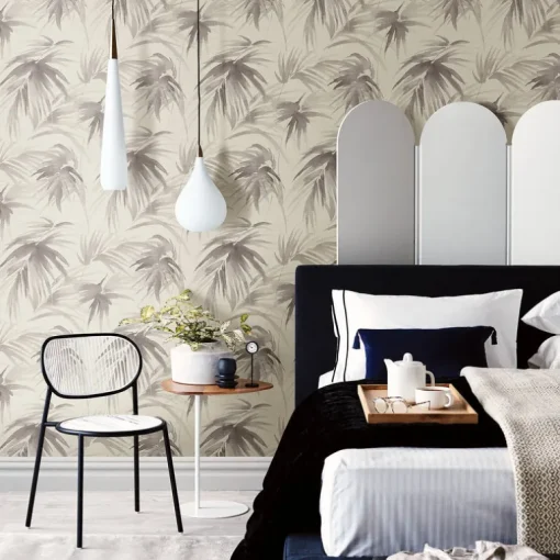 Scott Living Darlana Grasscloth Wallpaper - Pewter