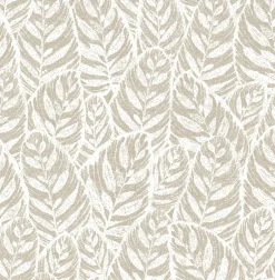 Scott Living Del Mar Botanical Wallpaper - Beige