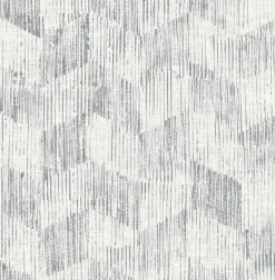 Scott Living Demi Distressed Wallpaper - Grey