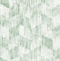 Scott Living Demi Distressed Wallpaper - Green
