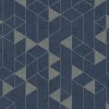 Scott Living Fairbank Wallpaper - Navy Linen