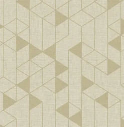 Scott Living Fairbank Wallpaper - Gold Linen