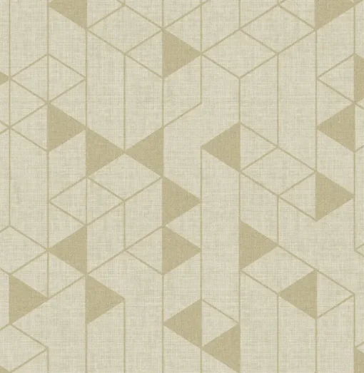 Scott Living Fairbank Wallpaper - Gold Linen