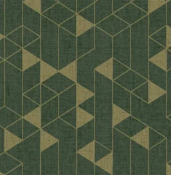 Scott Living Fairbank Wallpaper - Evergreen Linen