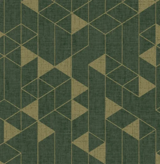 Scott Living Fairbank Wallpaper - Evergreen Linen