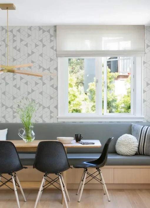 Scott Living Fairbank Wallpaper - Silver Linen