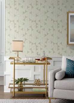 Scott Living Fairbank Wallpaper - Champagne Linen