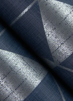 Scott Living Fairbank Wallpaper - Navy Linen