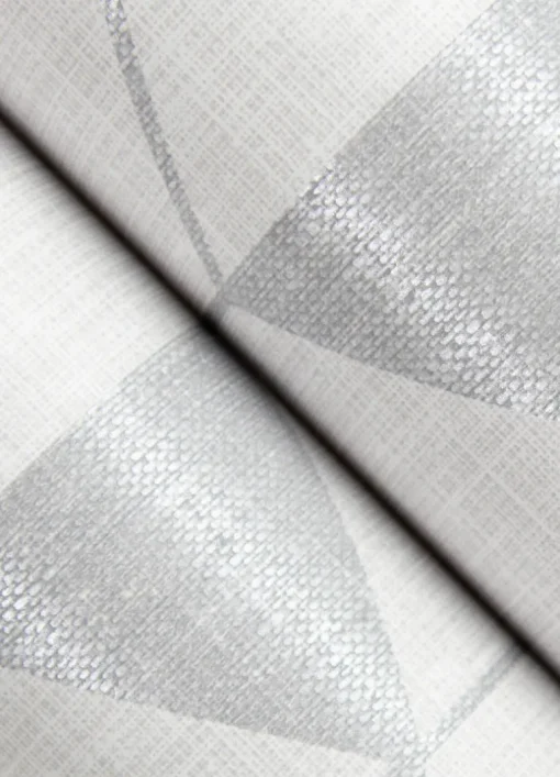 Scott Living Fairbank Wallpaper - Silver Linen