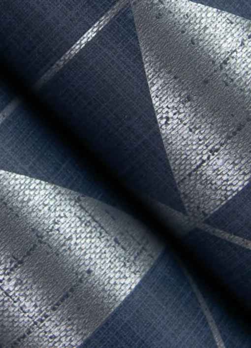 Scott Living Fairbank Wallpaper - Navy Linen