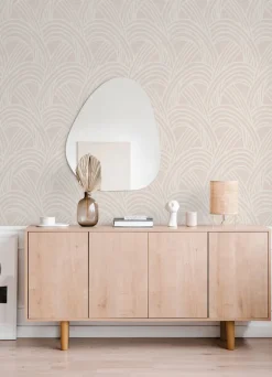 Scott Living Farrah Geometric Wallpaper - Blush