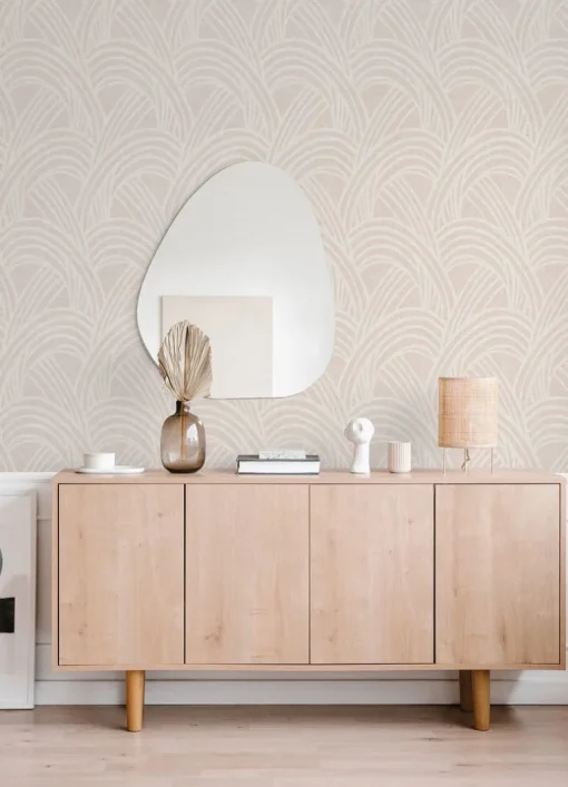 Scott Living Farrah Geometric Wallpaper - Blush