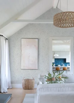 Scott Living Farrah Geometric Wallpaper - Grey