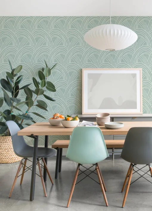 Scott Living Farrah Geometric Wallpaper - Green