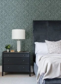 Scott Living Felix Geometric Wallpaper - Teal