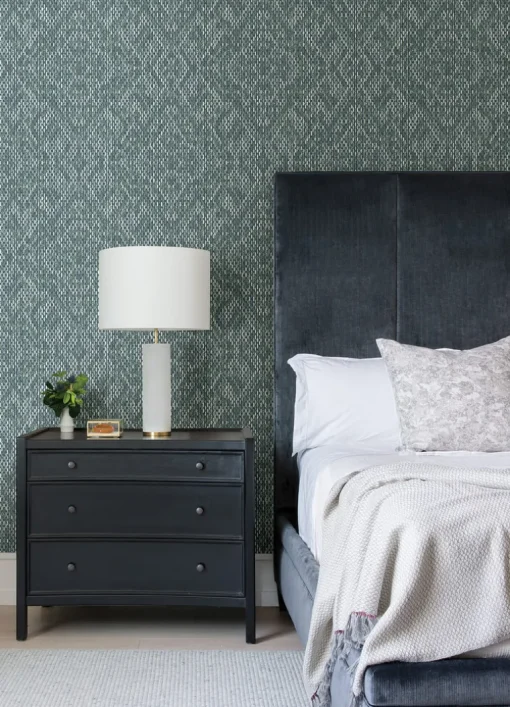Scott Living Felix Geometric Wallpaper - Teal