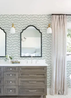 Scott Living Holmby Wallpaper - Seafoam