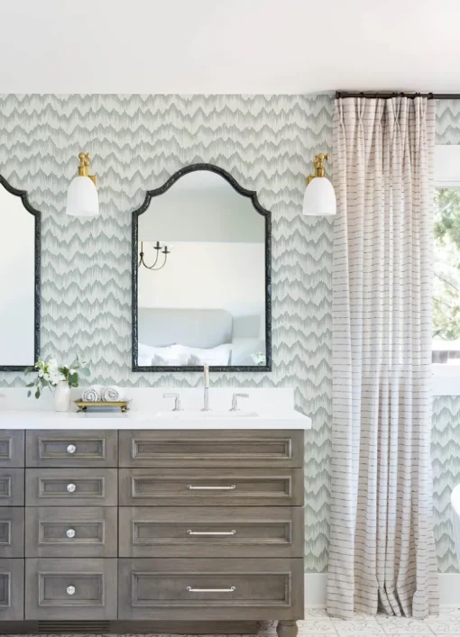 Scott Living Holmby Wallpaper - Seafoam