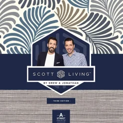 Scott Living Holmby Wallpaper - Seafoam