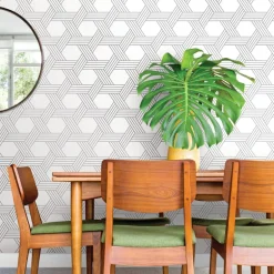 Scott Living Illusion Peel & Stick Wallpaper - Silver