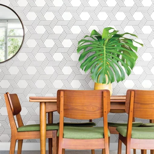 Scott Living Illusion Peel & Stick Wallpaper - Silver