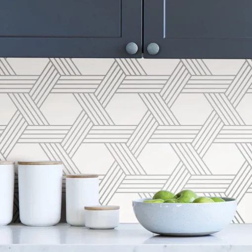 Scott Living Illusion Peel & Stick Wallpaper - Silver