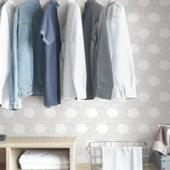 Scott Living Illusion Peel & Stick Wallpaper - Silver