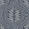 Scott Living Juno Ogee Wallpaper - Indigo Blue