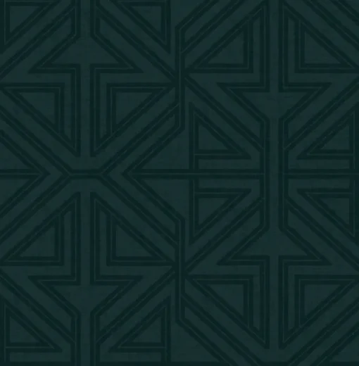 Scott Living Kachel Geometric Wallpaper - Dark Teal