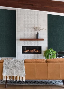 Scott Living Kachel Geometric Wallpaper - Dark Teal