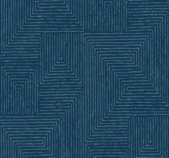 Scott Living Mortenson Wallpaper - Navy Blue